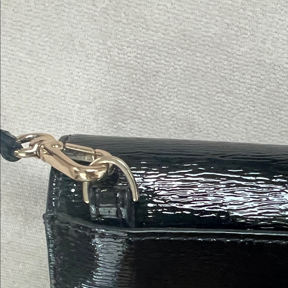 Kate Spade Elegant Shiny Black Crossbody Bag - Picture 8 of 9